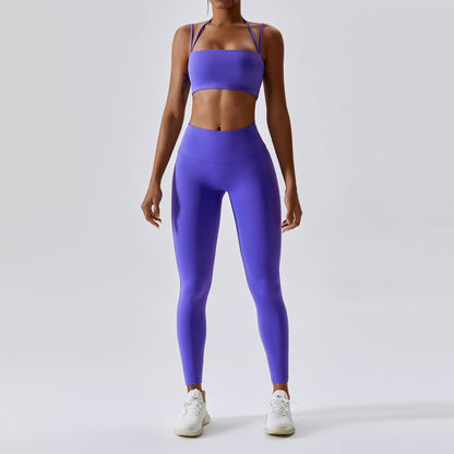 Seamless Yoga Set Workout Gym Clothing