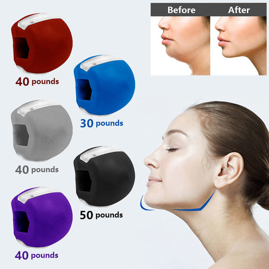 Food-grade Silica Gel Jaw Exercise Line Ball Muscle